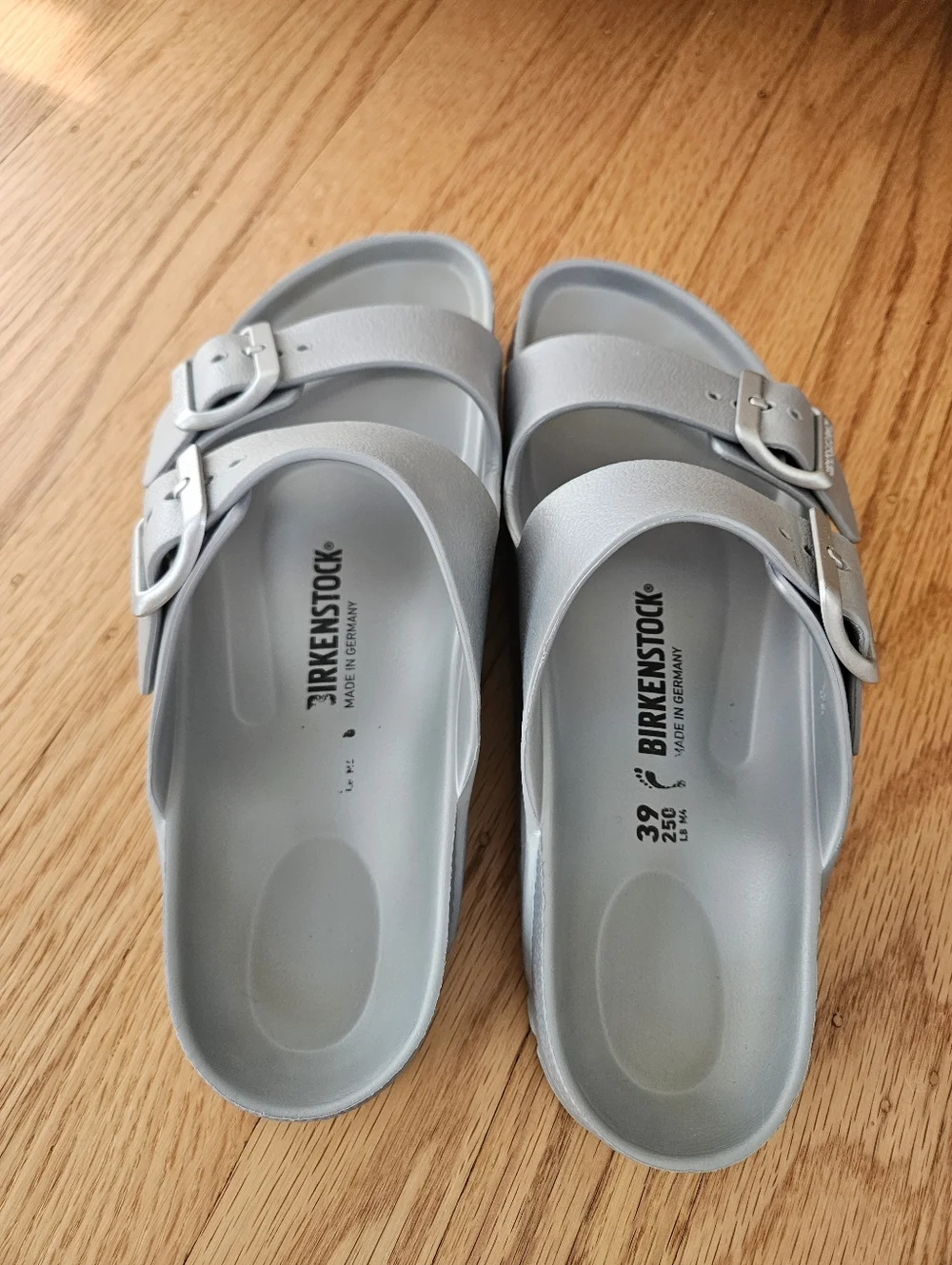 Birkenstock Silver Eva Sandals EU39/US 8 - Picture 4 of 5